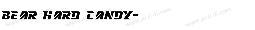 Bear hard candy字体转换